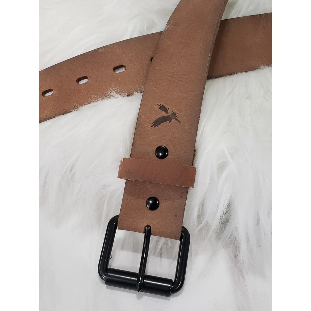 NEW SIZE 38 American Eagle Outfitters Mens Brown Leather Belt‎ y2k surfer prep